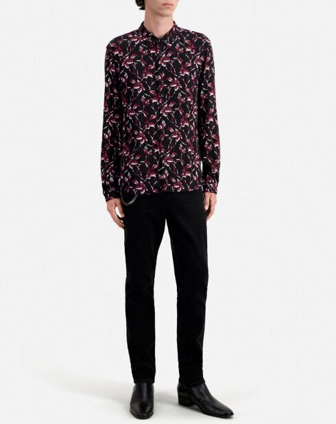 Chemise imprimée noire