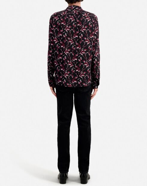 Chemise imprimée noire