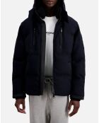 Doudoune en flanelle bleu marine