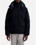 Doudoune en flanelle bleu marine