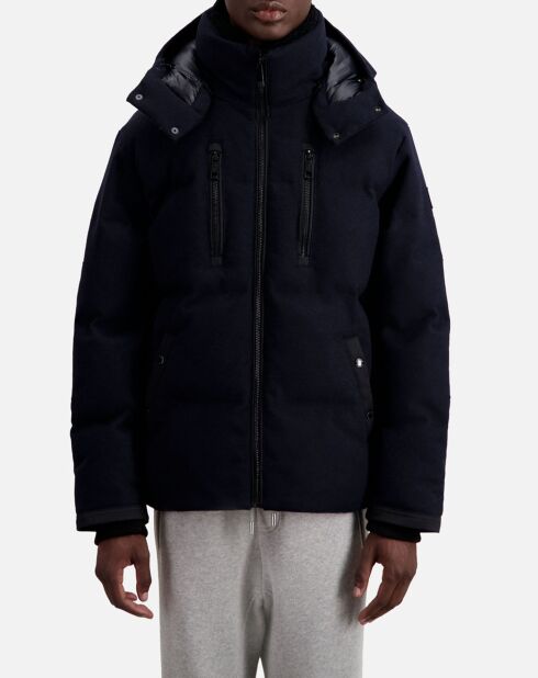 Doudoune en flanelle bleu marine