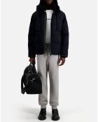 Doudoune en flanelle bleu marine