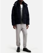 Doudoune en flanelle bleu marine