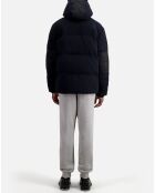 Doudoune en flanelle bleu marine