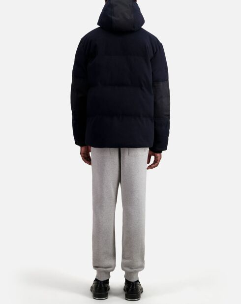 Doudoune en flanelle bleu marine