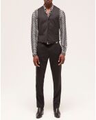 Gilet de costume en Laine noire