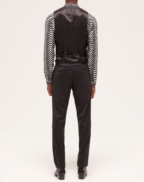 Gilet de costume en Laine noire