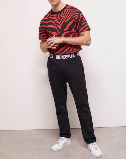 Pantalon logo The Kooples noir