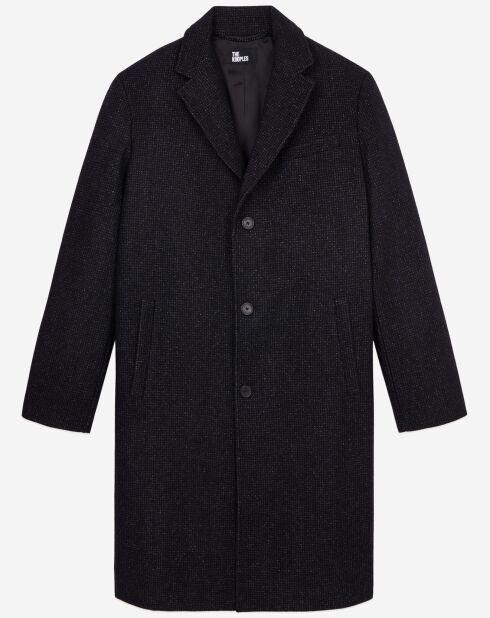Manteau long en Laine mélangée noir