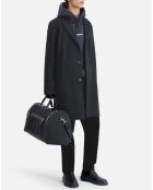 Manteau long en Laine mélangée noir