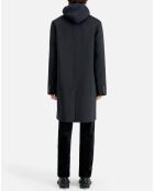Manteau long en Laine mélangée noir