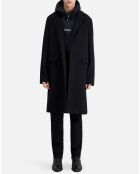 Manteau long  en Laine & Cachemire noir