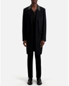 Manteau long  en Laine & Cachemire noir