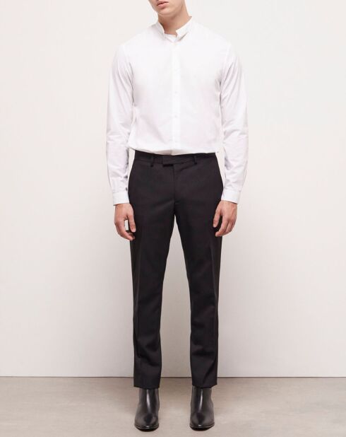 Pantalon de costume 100% Laine noir
