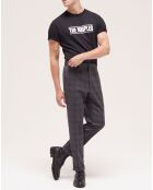 Pantalon de costume à motif noir
