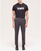 Pantalon de costume à motif noir