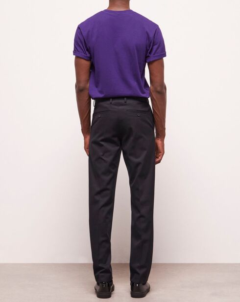 Pantalon en Laine évasée noir