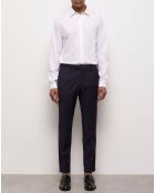 Pantalon de Costume 100% Laine bleu marine
