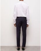 Pantalon de Costume 100% Laine bleu marine