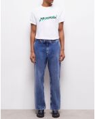 Jean large bleu