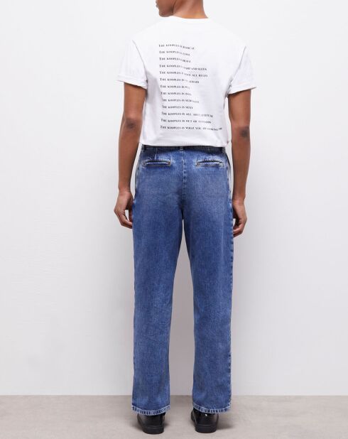 Jean large bleu