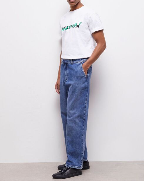 Jean large bleu
