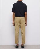 Pantalon taille élastique beige