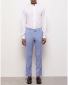 Pantalon de Costume 100% Laine fil à fil bleu