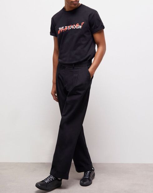 Pantalon large noir