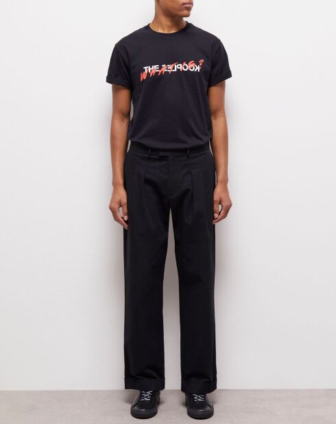 Pantalon large noir