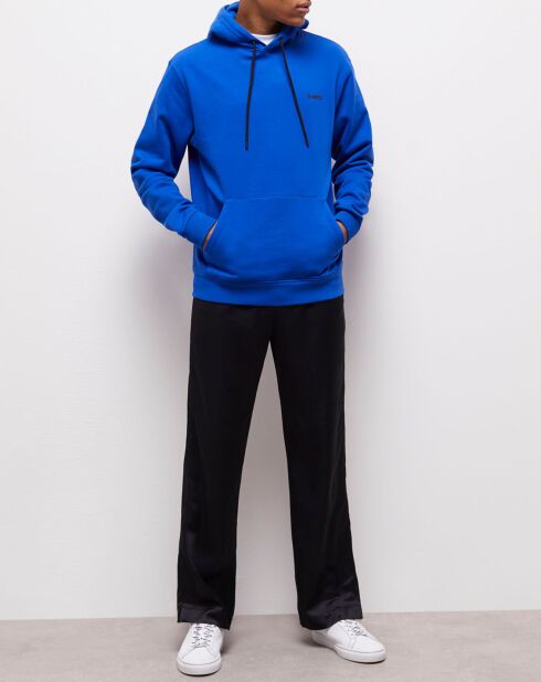 Pantalon effet satin noir