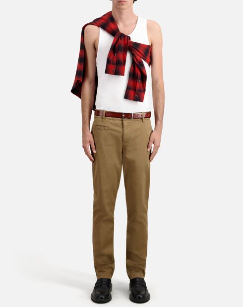 Pantalon chino beige