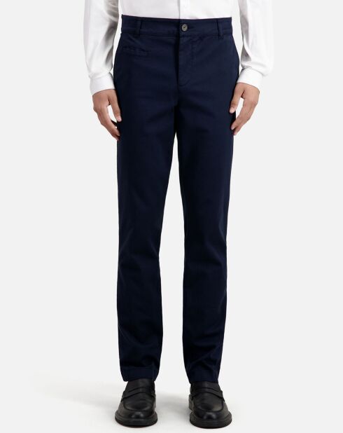 Pantalon chino bleu marine