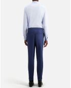 Pantalon en Laine flanelle bleu