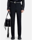 Pantalon de costume à rayures noir