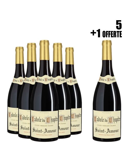 1 Lot de 5 St-Amour Cadole du Chapitre 2024 Dom. Clos du Chapitre + 1 OFFERTE 6x75cl