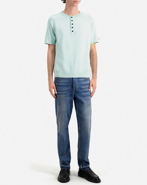 T-Shirt en Maille bleu