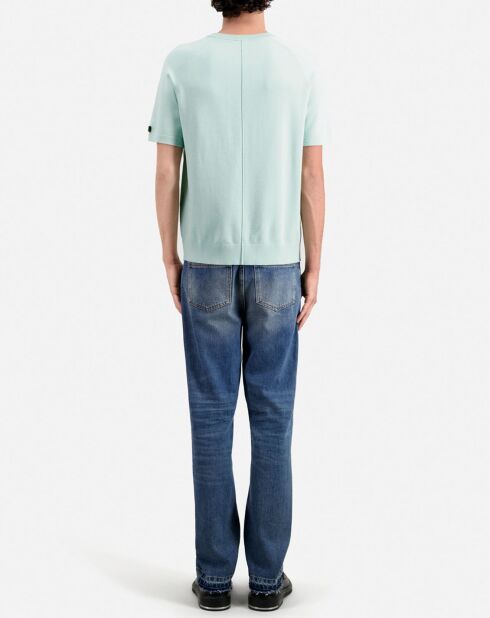 T-Shirt en Maille bleu