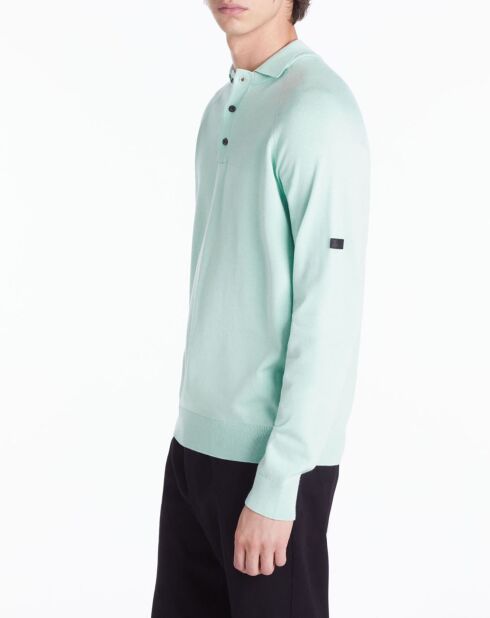 Polo en maille bleu