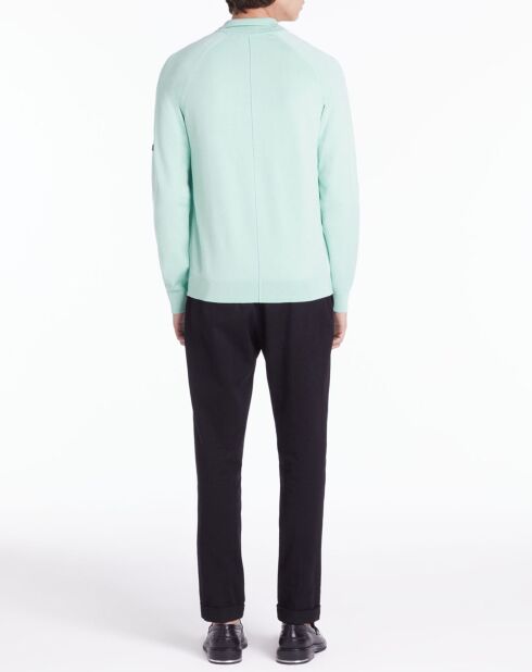 Polo en maille bleu