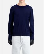 Pull en Laine mérinos bleu marine