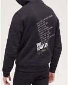 Sweat à capuche sérigraphié tigre noir
