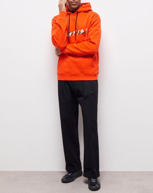 Sweat à capuche Qu'est-ce que orange