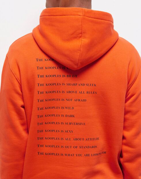 Sweat à capuche Qu'est-ce que orange
