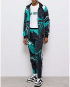 Veste de survêtement imprimée noire