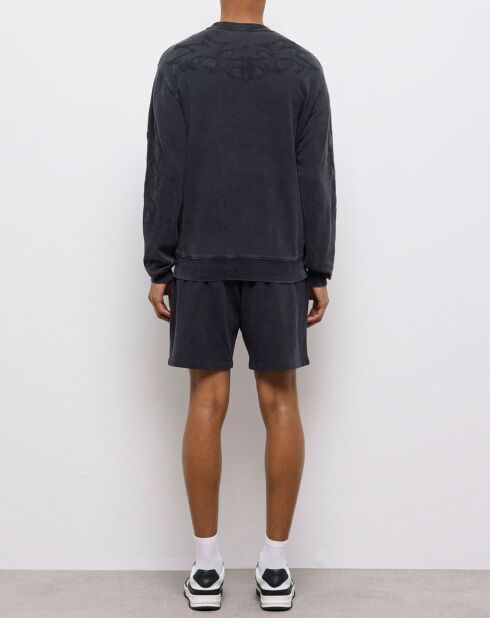 Sweat avec broderie Western noir
