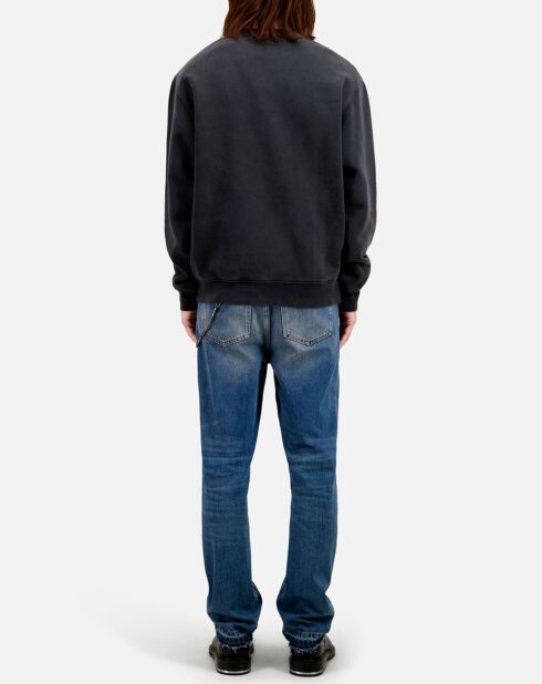 Sweat avec sérigraphie Wolf noir