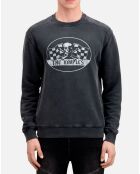 Sweat avec sérigraphie Racing Skull noir