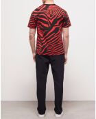 T-Shirt imprimé rouge