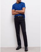 T-Shirt léopard bleu